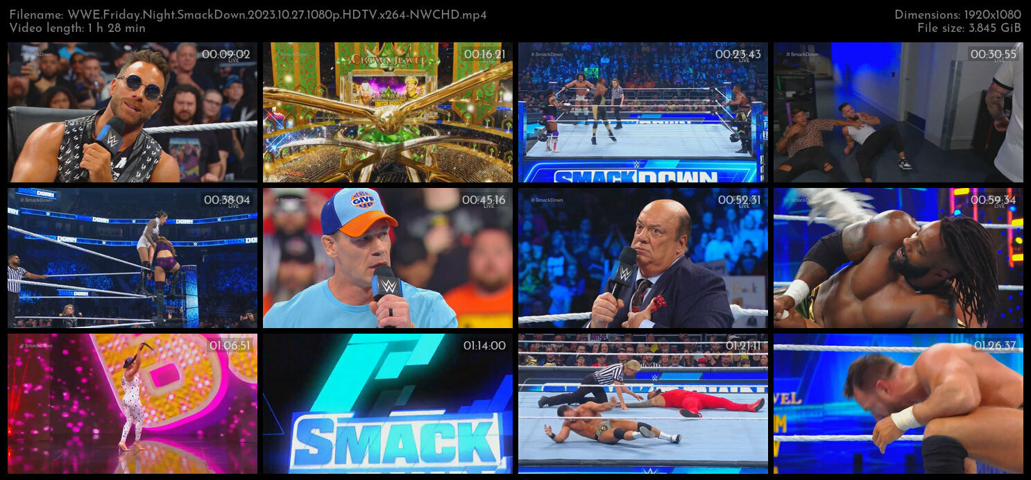 WWE Friday Night SmackDown 2023 10 27 1080p HDTV x264 NWCHD TGx