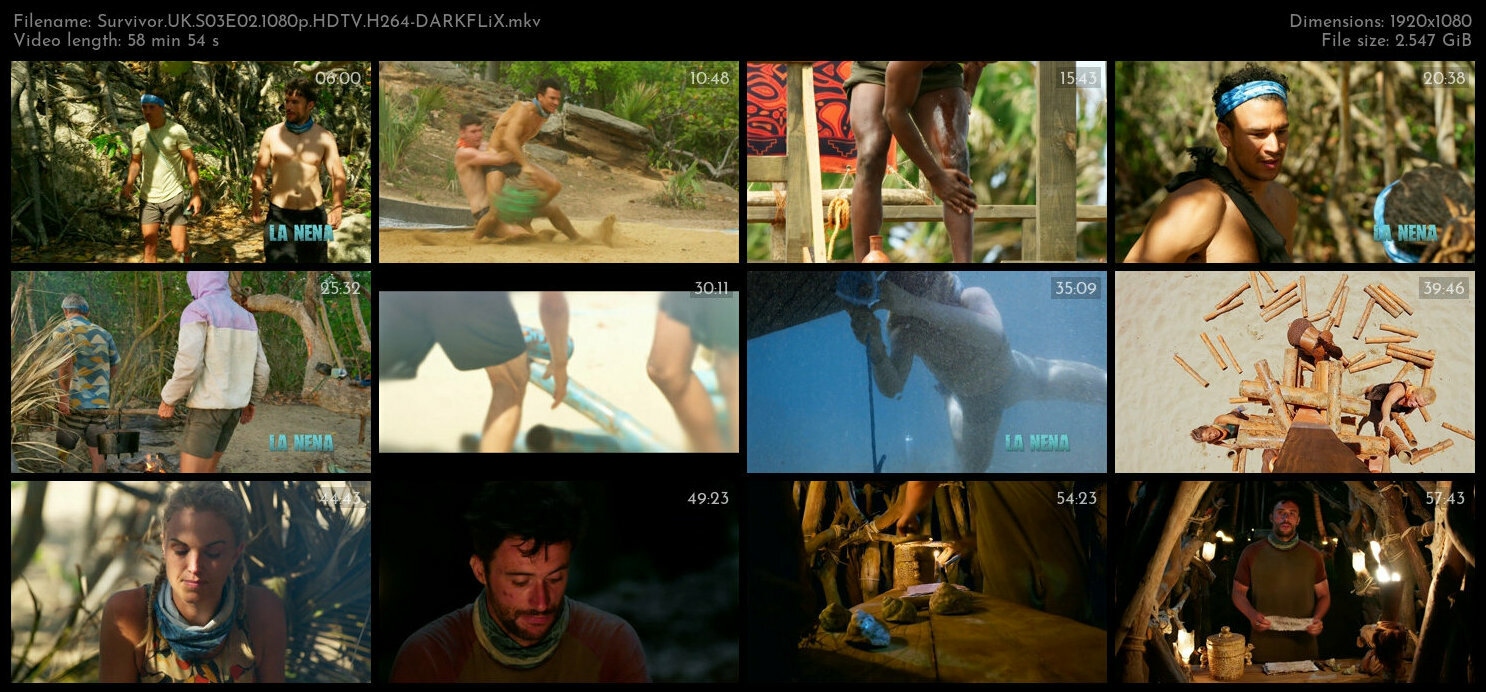 Survivor UK S03E02 1080p HDTV H264 DARKFLiX TGx