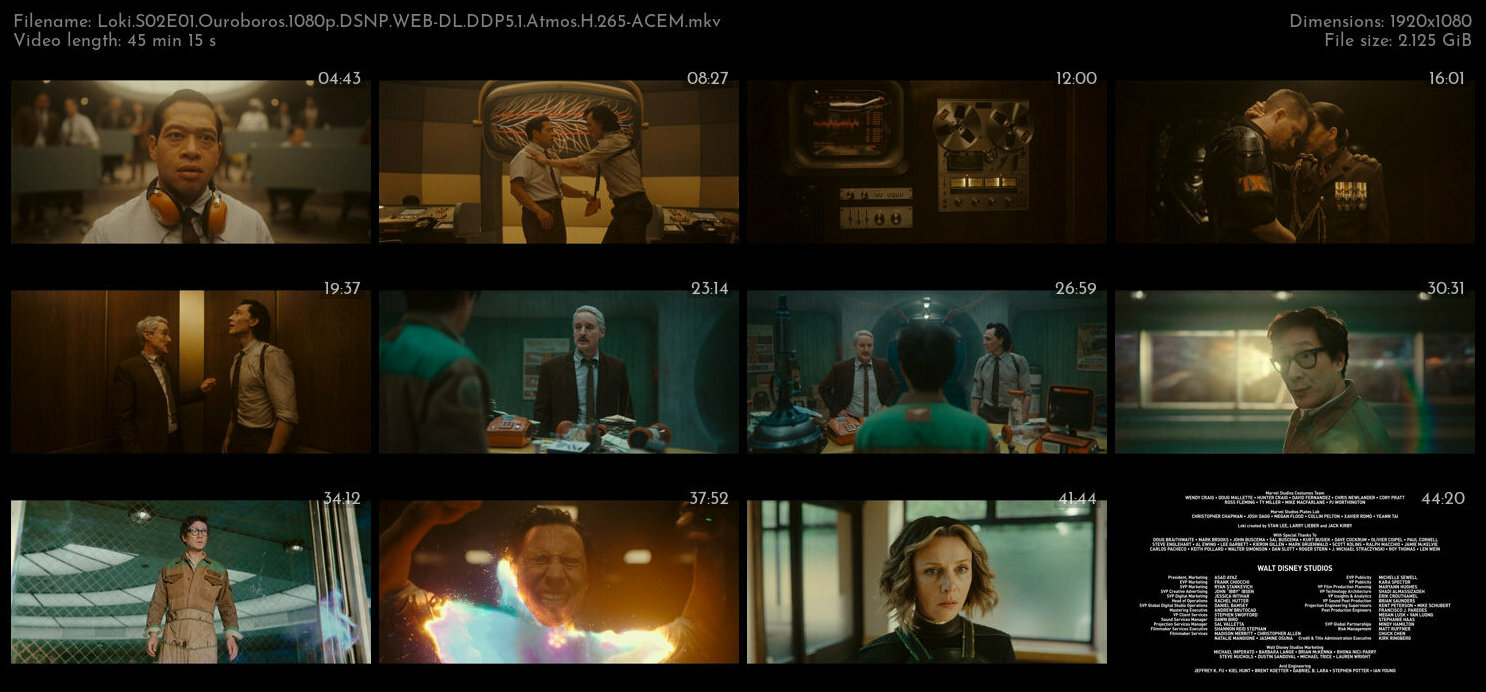 Loki S02E01 Ouroboros 1080p DSNP WEB DL DDP5 1 Atmos H 265 ACEM TGx