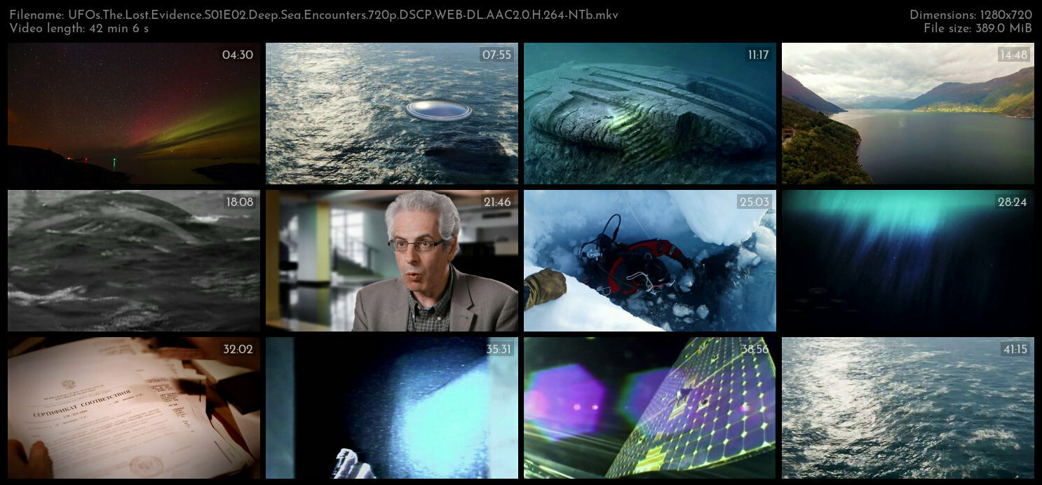 UFOs The Lost Evidence S01E02 Deep Sea Encounters 720p DSCP WEB DL AAC2 0 H 264 NTb TGx