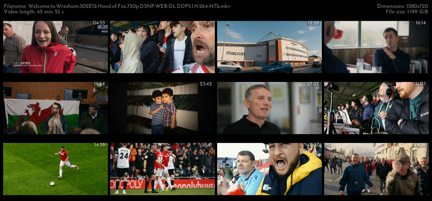 Welcome to Wrexham S02E12 Hand of Foz 720p DSNP WEB DL DDP5 1 H 264 NTb TGx