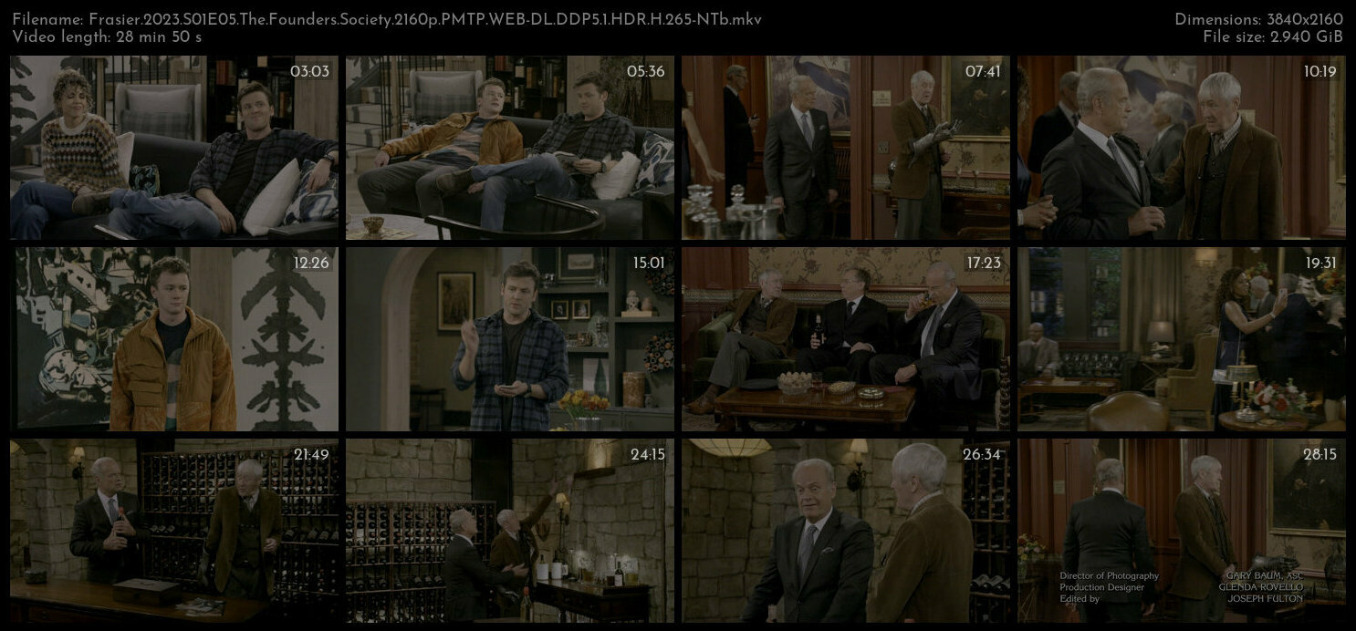 Frasier 2023 S01E05 2160p PMTP WEB DL DDP5 1 HDR HEVC NTb TGx