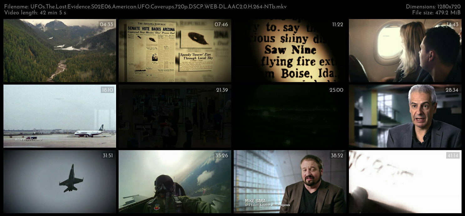 UFOs The Lost Evidence S02E06 American UFO Coverups 720p DSCP WEB DL AAC2 0 H 264 NTb TGx