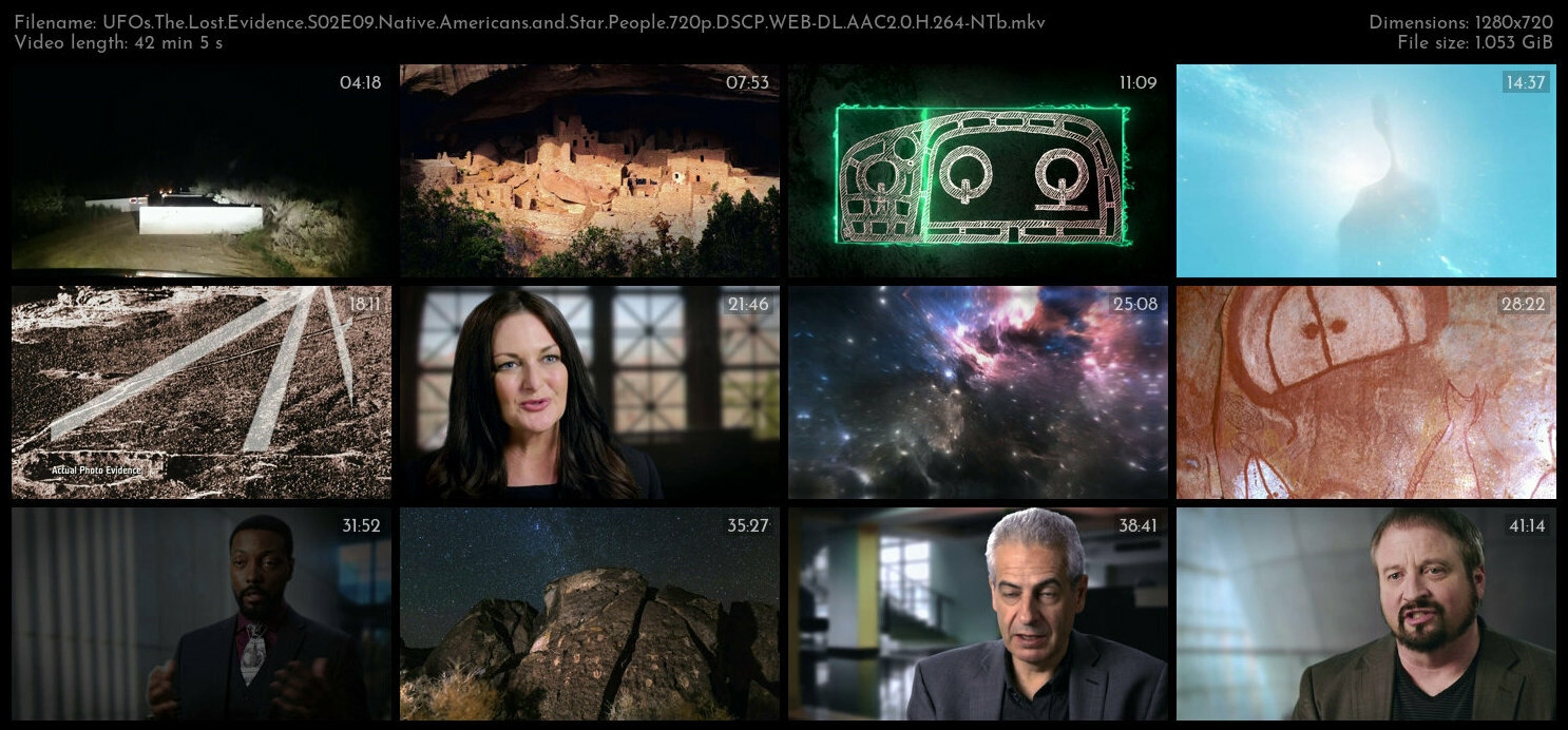 UFOs The Lost Evidence S02E09 Native Americans and Star People 720p DSCP WEB DL AAC2 0 H 264 NTb TGx