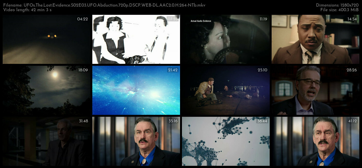 UFOs The Lost Evidence S02E03 UFO Abduction 720p DSCP WEB DL AAC2 0 H 264 NTb TGx