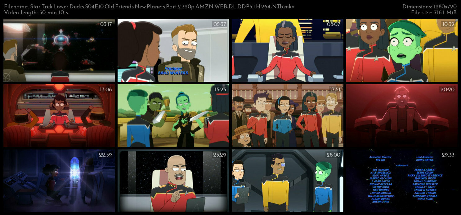Star Trek Lower Decks S04E10 Old Friends New Planets Part 2 720p AMZN WEB DL DDP5 1 H 264 NTb TGx