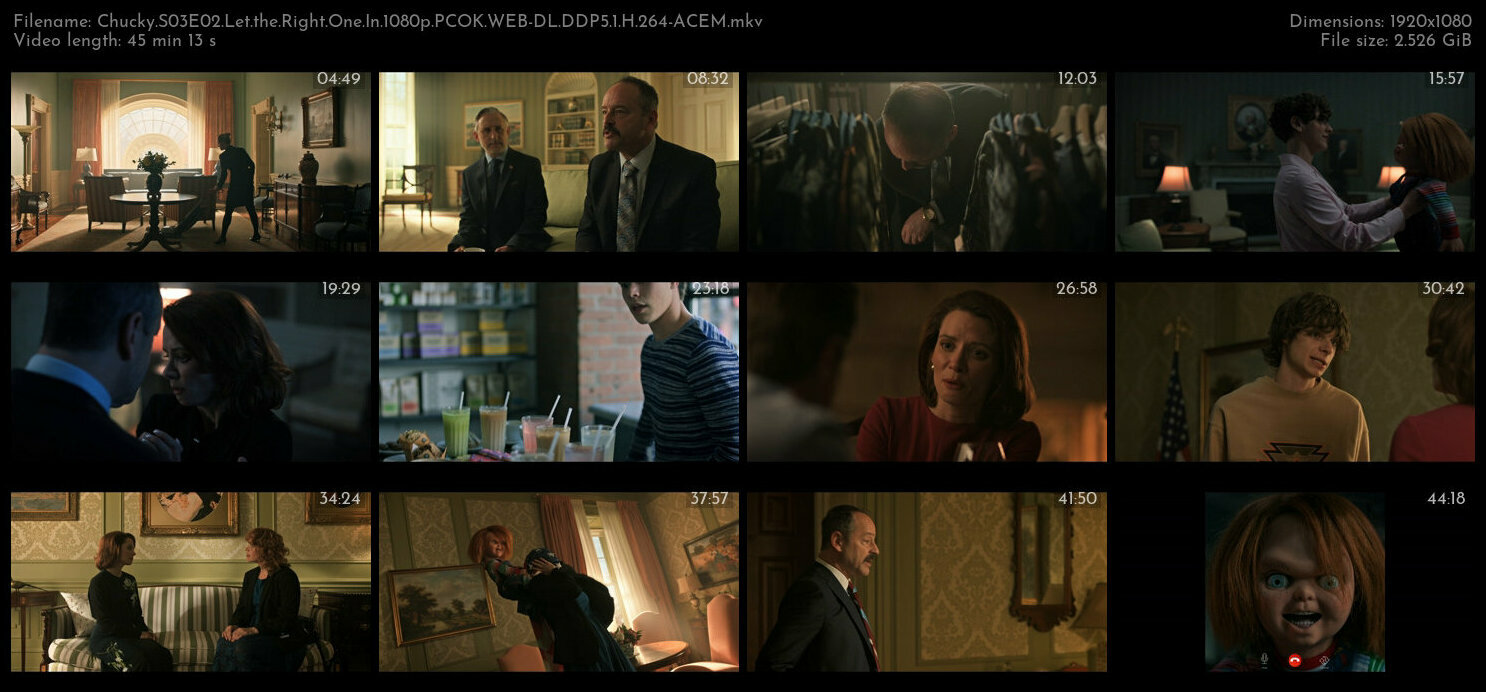 Chucky S03E02 Let the Right One In 1080p PCOK WEB DL DDP5 1 H 264 ACEM TGx