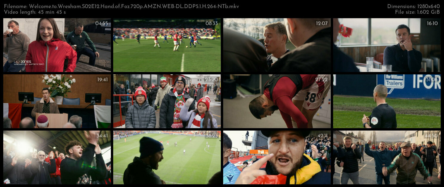 Welcome to Wrexham S02E12 Hand of Foz 720p AMZN WEB DL DDP5 1 H 264 NTb TGx