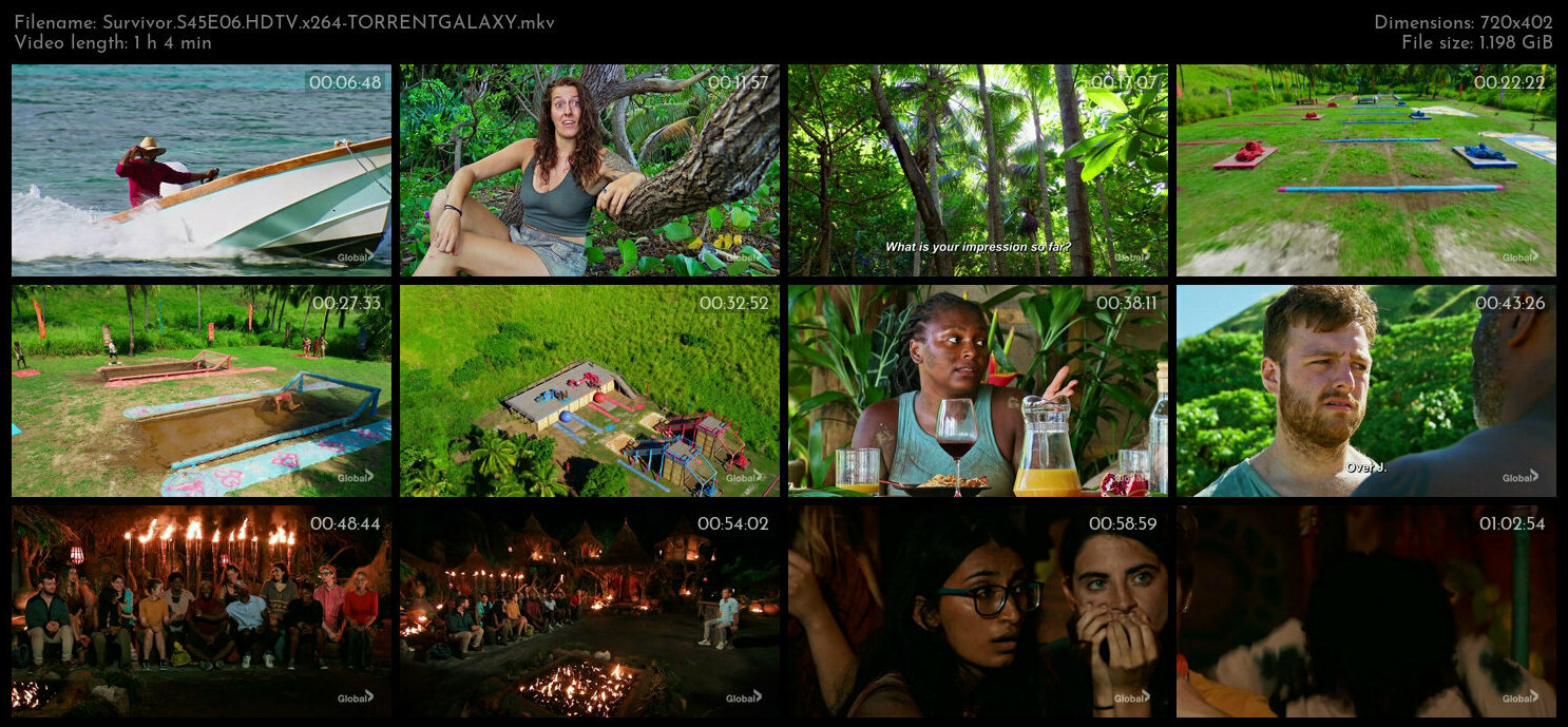 Survivor S45E06 HDTV x264 TORRENTGALAXY