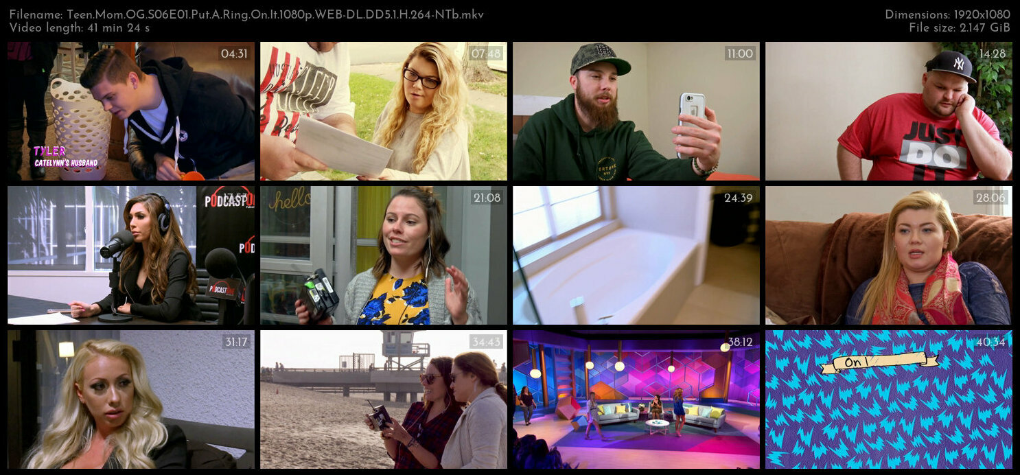 Teen Mom OG S06E01 Put A Ring On It 1080p WEB DL DD5 1 H 264 NTb TGx