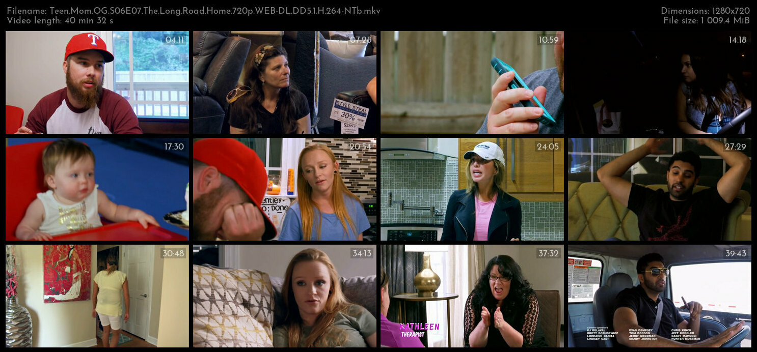 Teen Mom OG S06E07 The Long Road Home 720p WEB DL DD5 1 H 264 NTb TGx