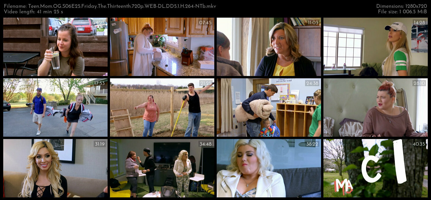 Teen Mom OG S06E25 Friday The Thirteenth 720p WEB DL DD5 1 H 264 NTb TGx