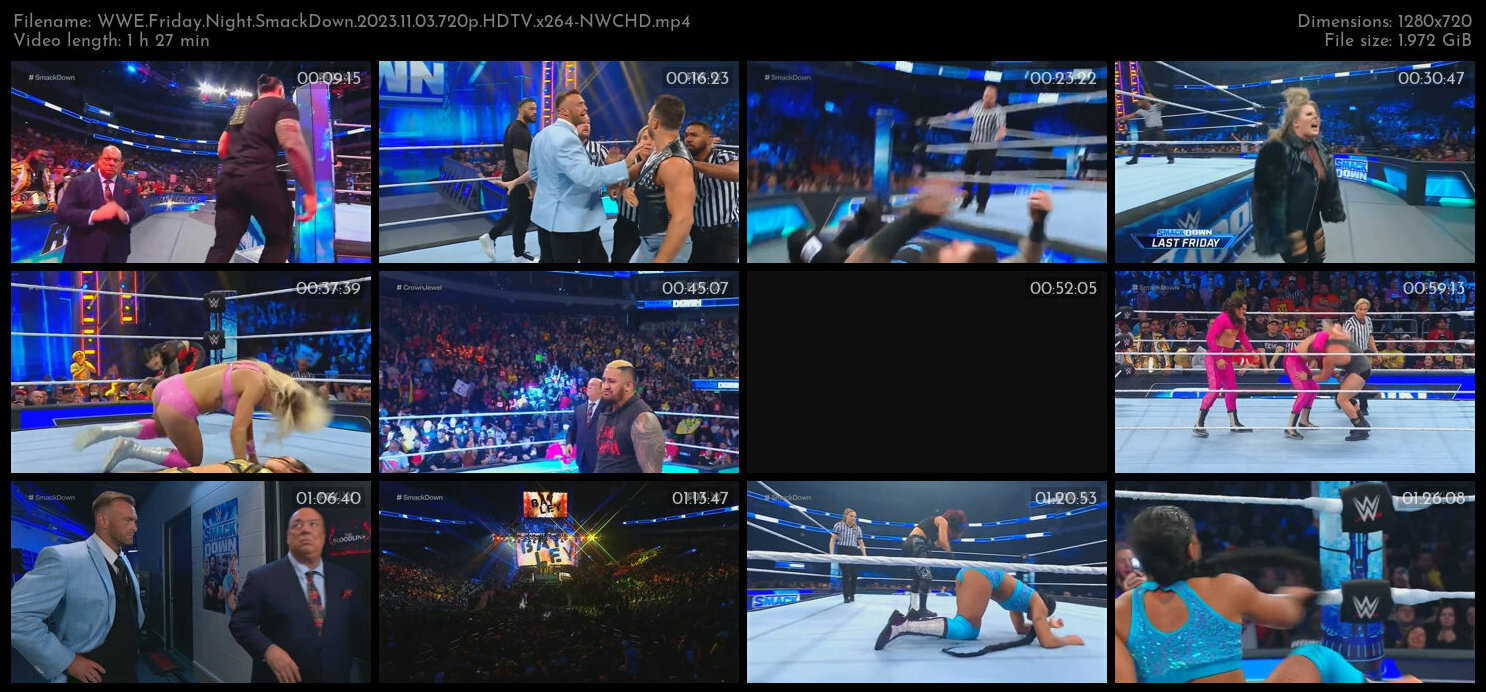 WWE Friday Night SmackDown 2023 11 03 720p HDTV x264 NWCHD TGx