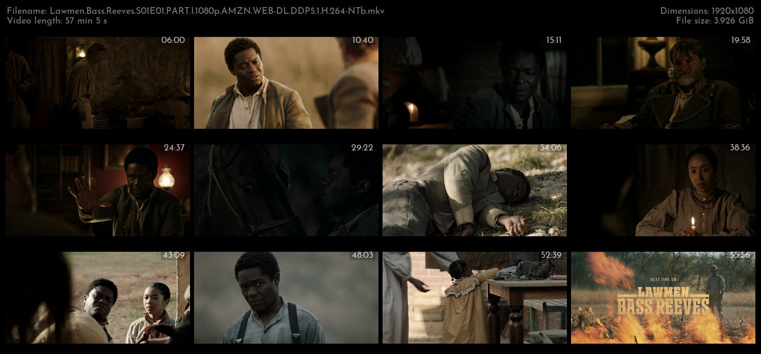 Lawmen Bass Reeves S01E01 PART I 1080p AMZN WEB DL DDP5 1 H 264 NTb TGx