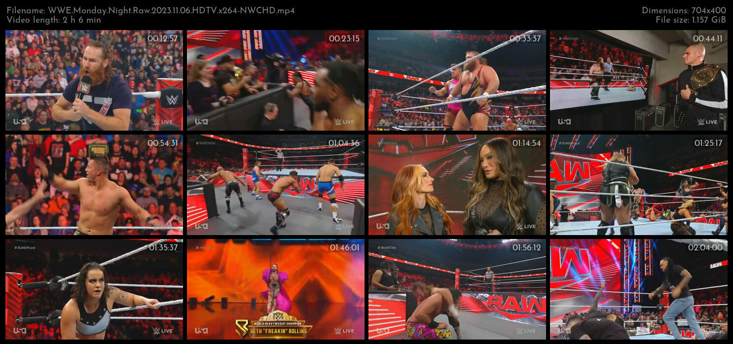 WWE Monday Night Raw 2023 11 06 HDTV x264 NWCHD TGx