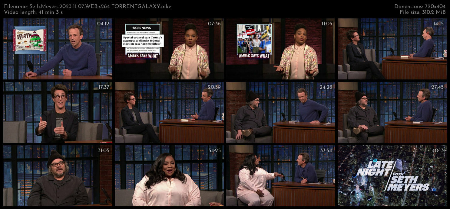 Seth Meyers 2023 11 07 WEB x264 TORRENTGALAXY