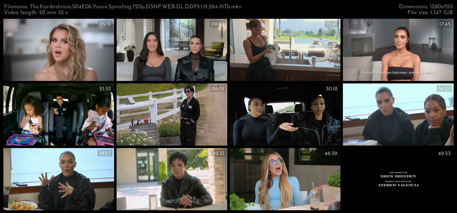 The Kardashians S04E06 Youre Spiraling 720p DSNP WEB DL DDP5 1 H 264 NTb TGx