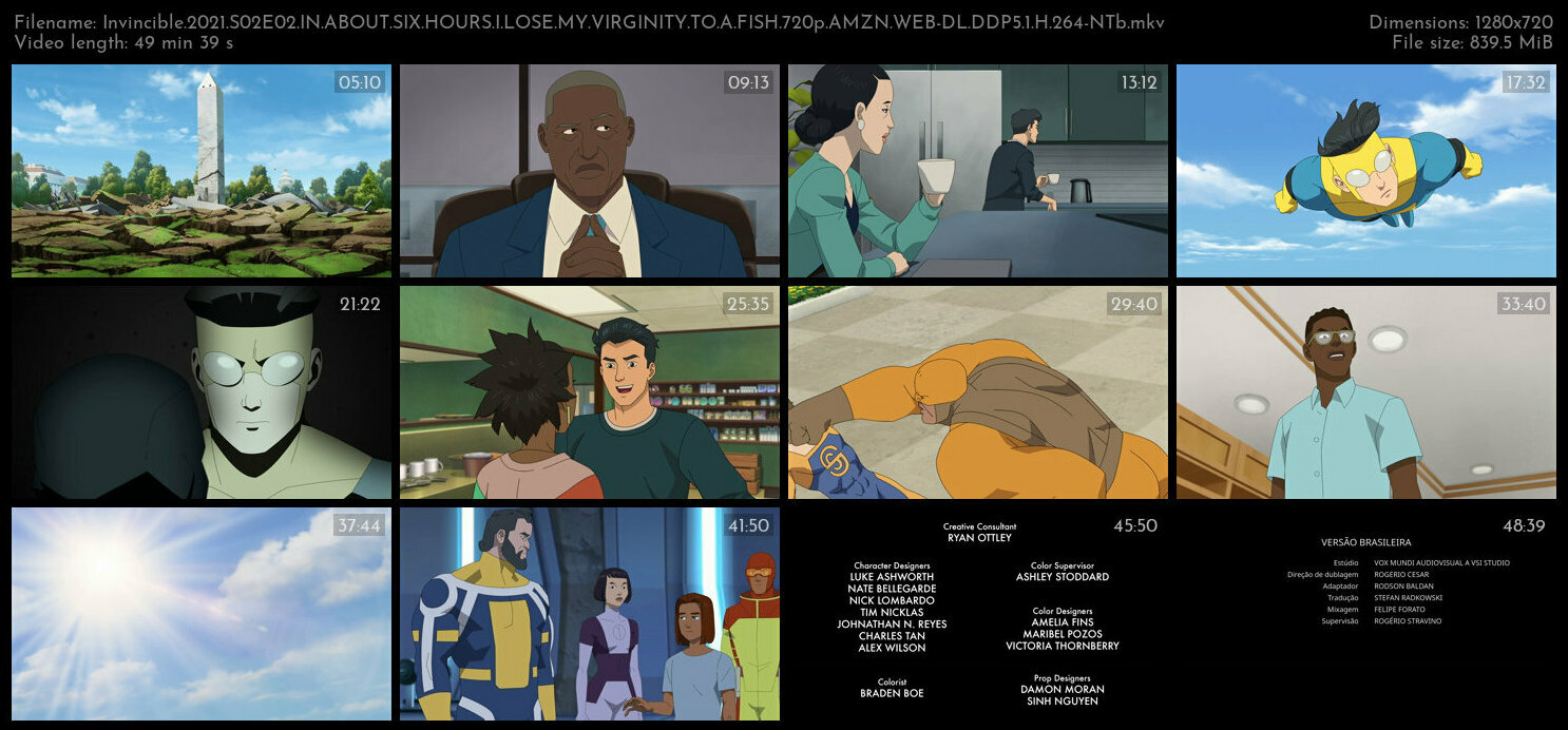 Invincible 2021 S02E02 IN ABOUT SIX HOURS I LOSE MY VIRGINITY TO A FISH 720p AMZN WEB DL DDP5 1 H 26