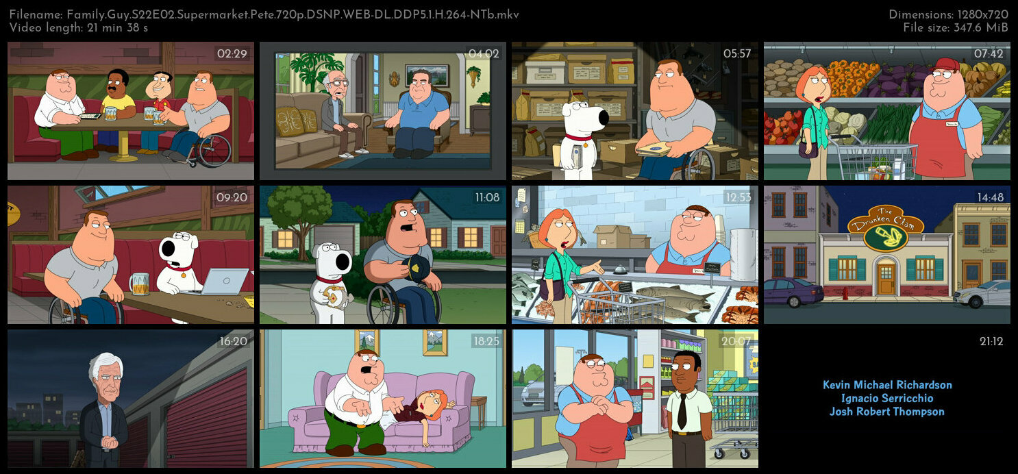 Family Guy S22E02 Supermarket Pete 720p DSNP WEB DL DDP5 1 H 264 NTb TGx