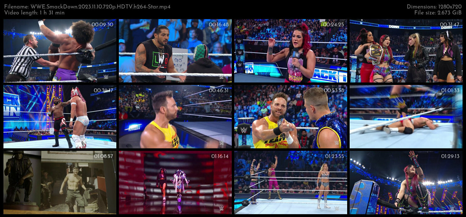WWE SmackDown 2023 11 10 720p HDTV h264 Star TGx