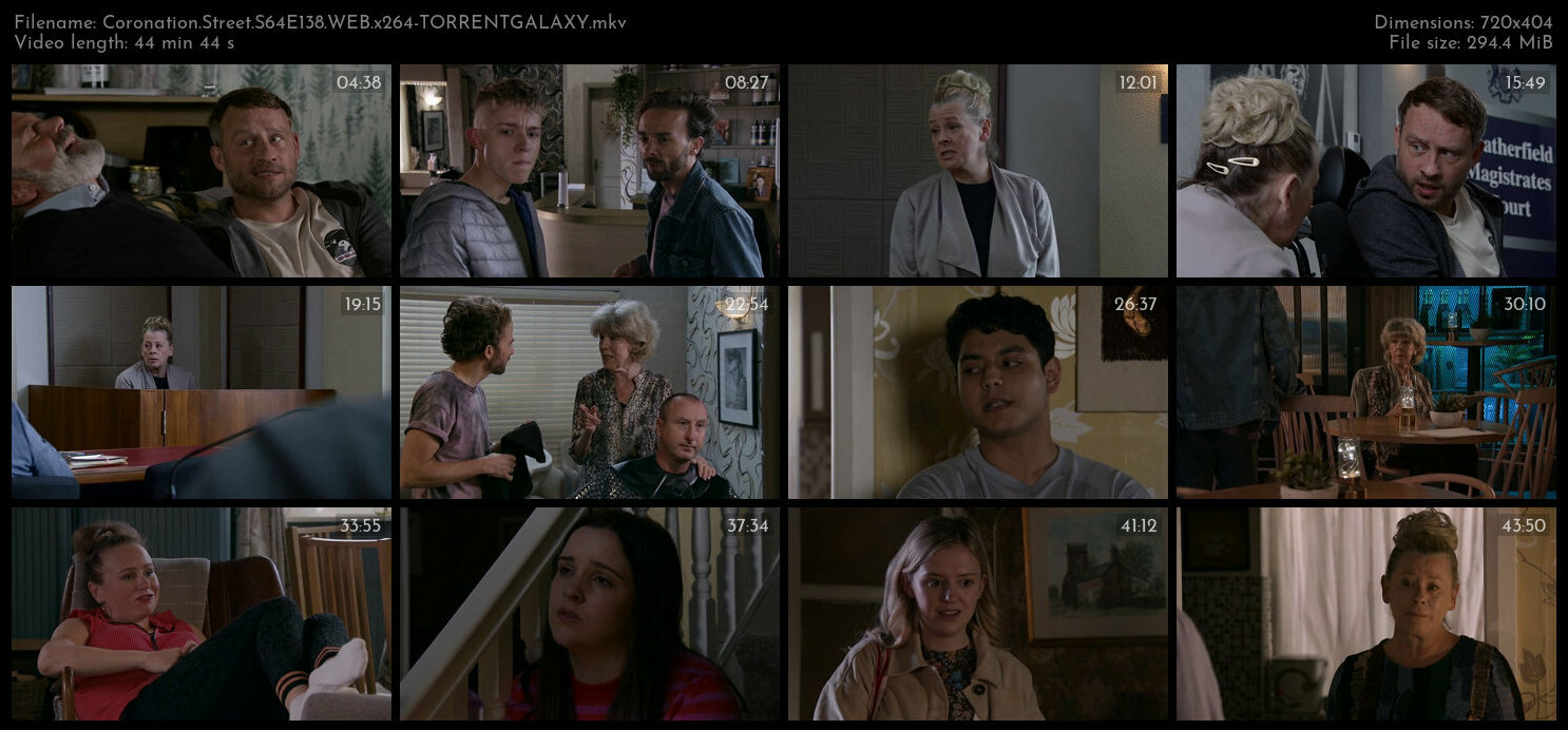 Coronation Street S64E138 WEB x264 TORRENTGALAXY