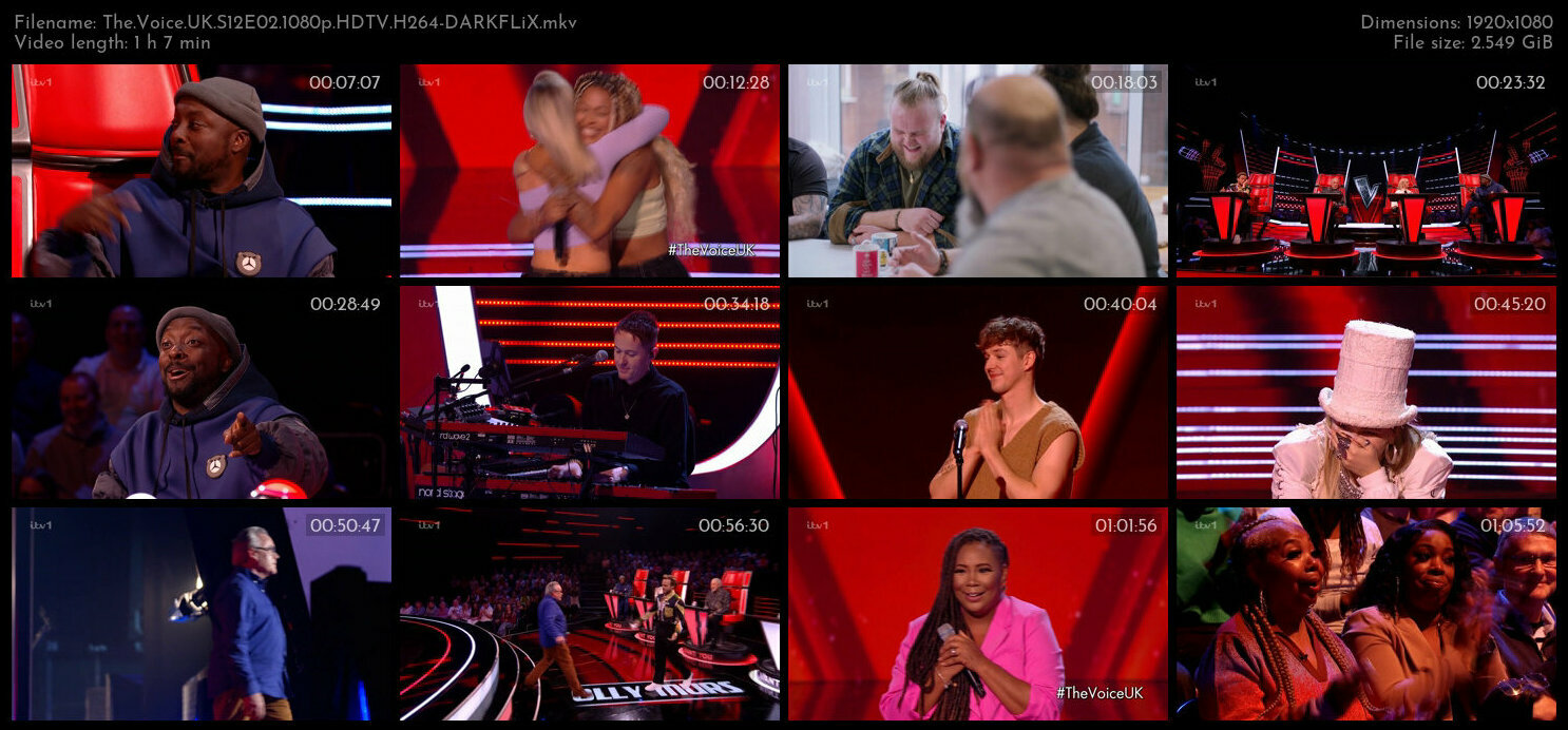 The Voice UK S12E02 1080p HDTV H264 DARKFLiX TGx