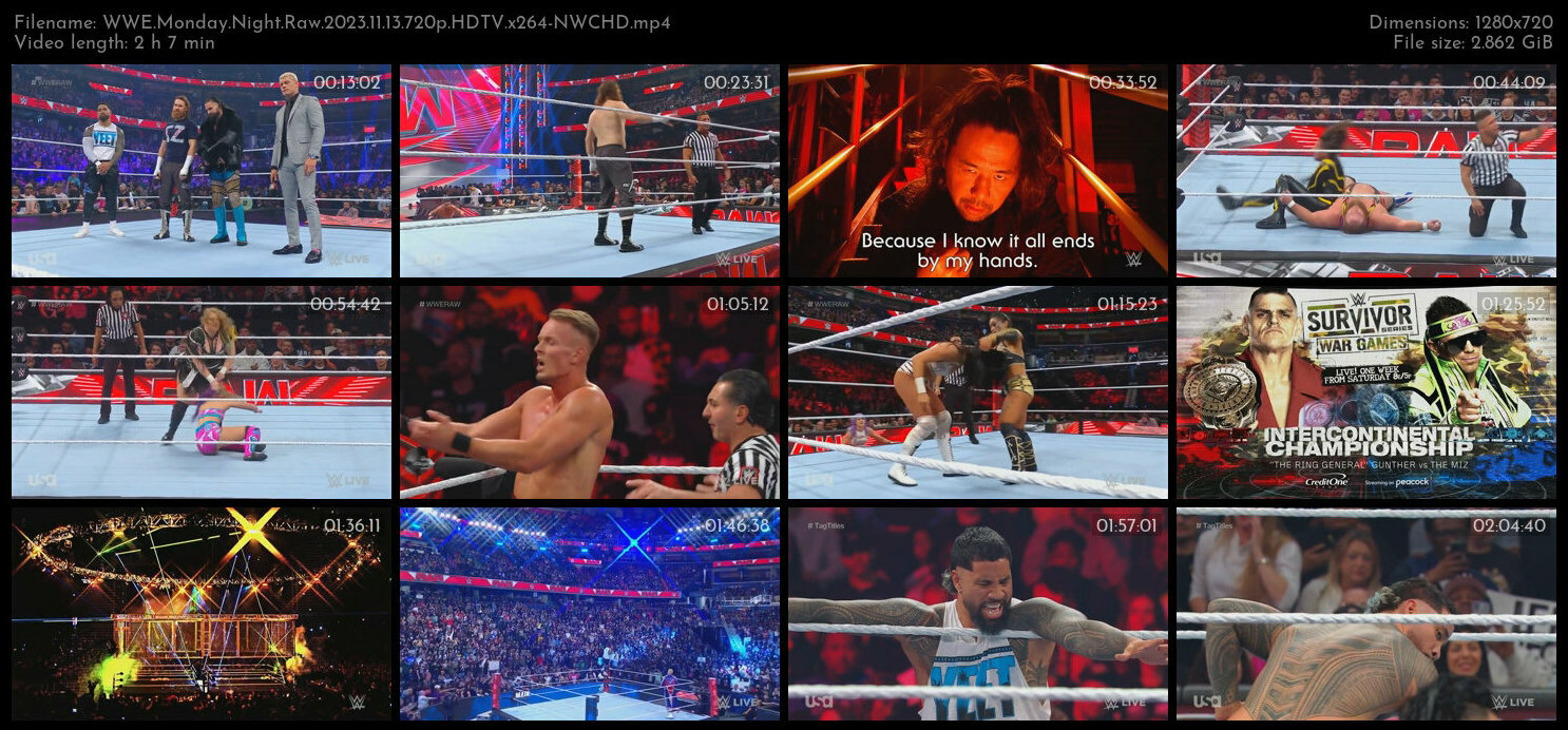 WWE Monday Night Raw 2023 11 13 720p HDTV x264 NWCHD TGx