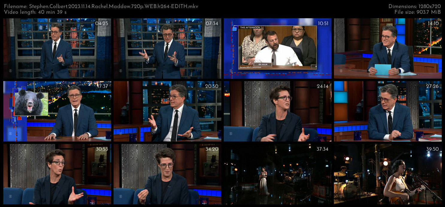 Stephen Colbert 2023 11 14 Rachel Maddow 720p WEB h264 EDITH TGx