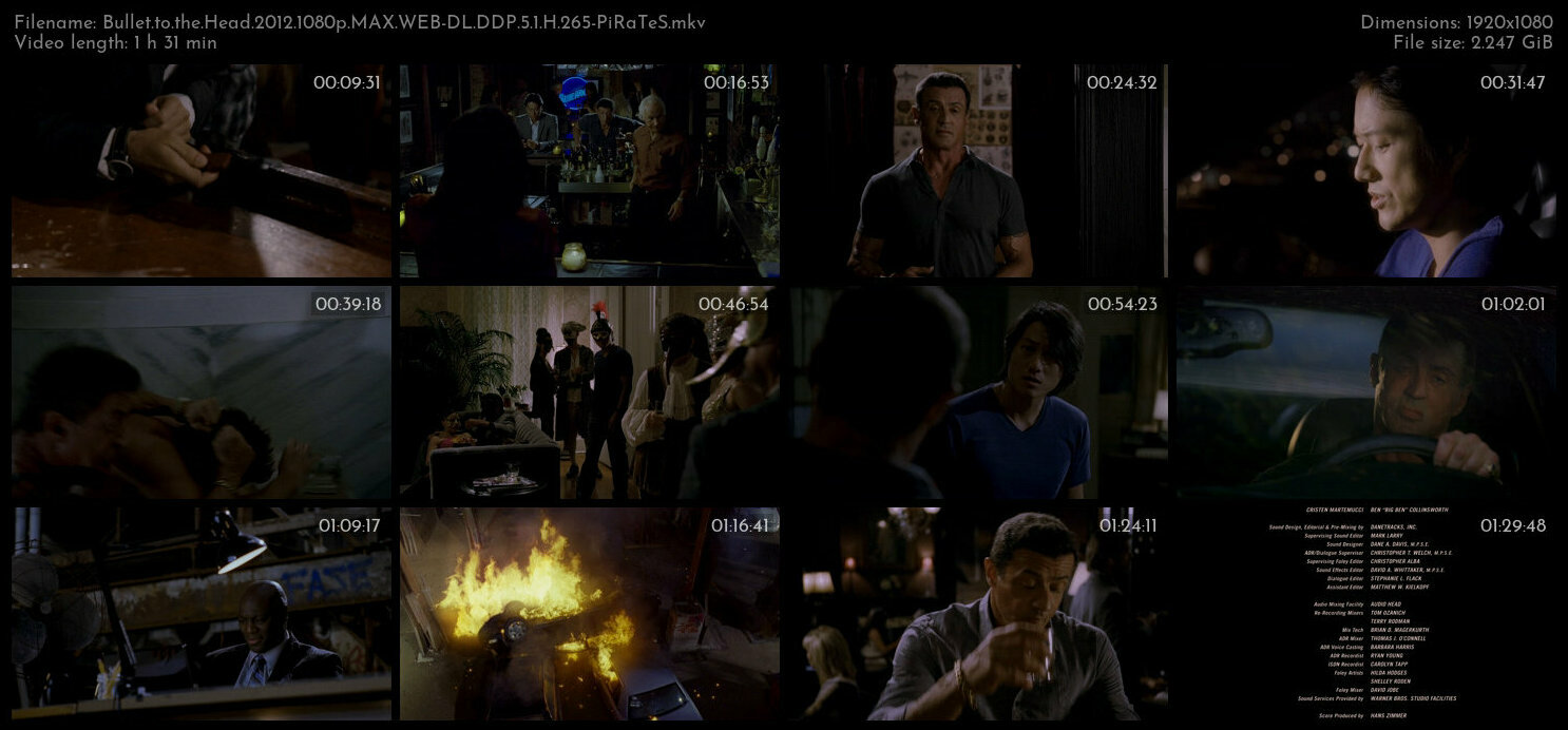 Bullet to the Head 2012 1080p MAX WEB DL DDP 5 1 H 265 PiRaTeS TGx