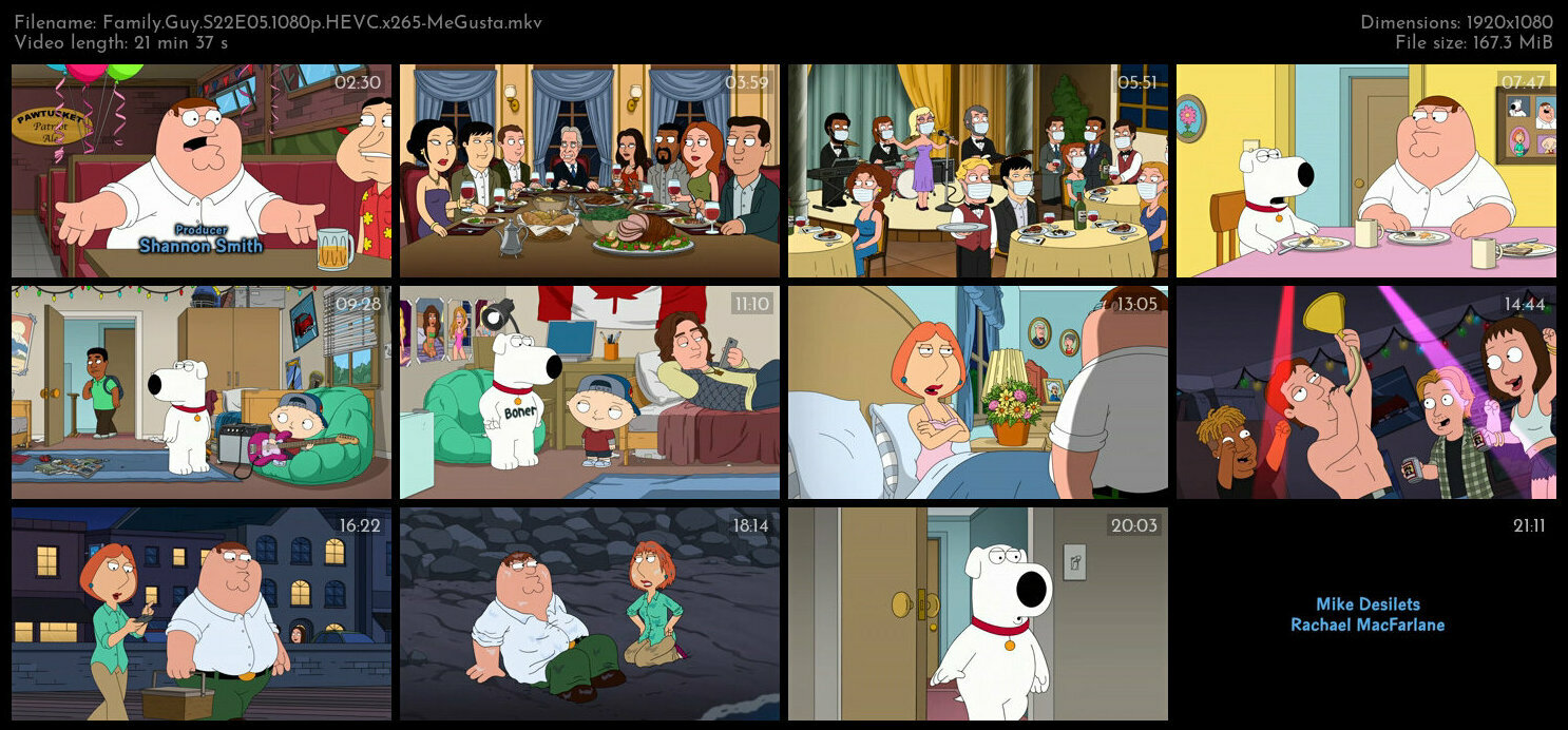 Family Guy S22E05 1080p HEVC x265 MeGusta TGx