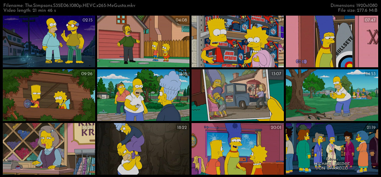 The Simpsons S35E06 1080p HEVC x265 MeGusta TGx