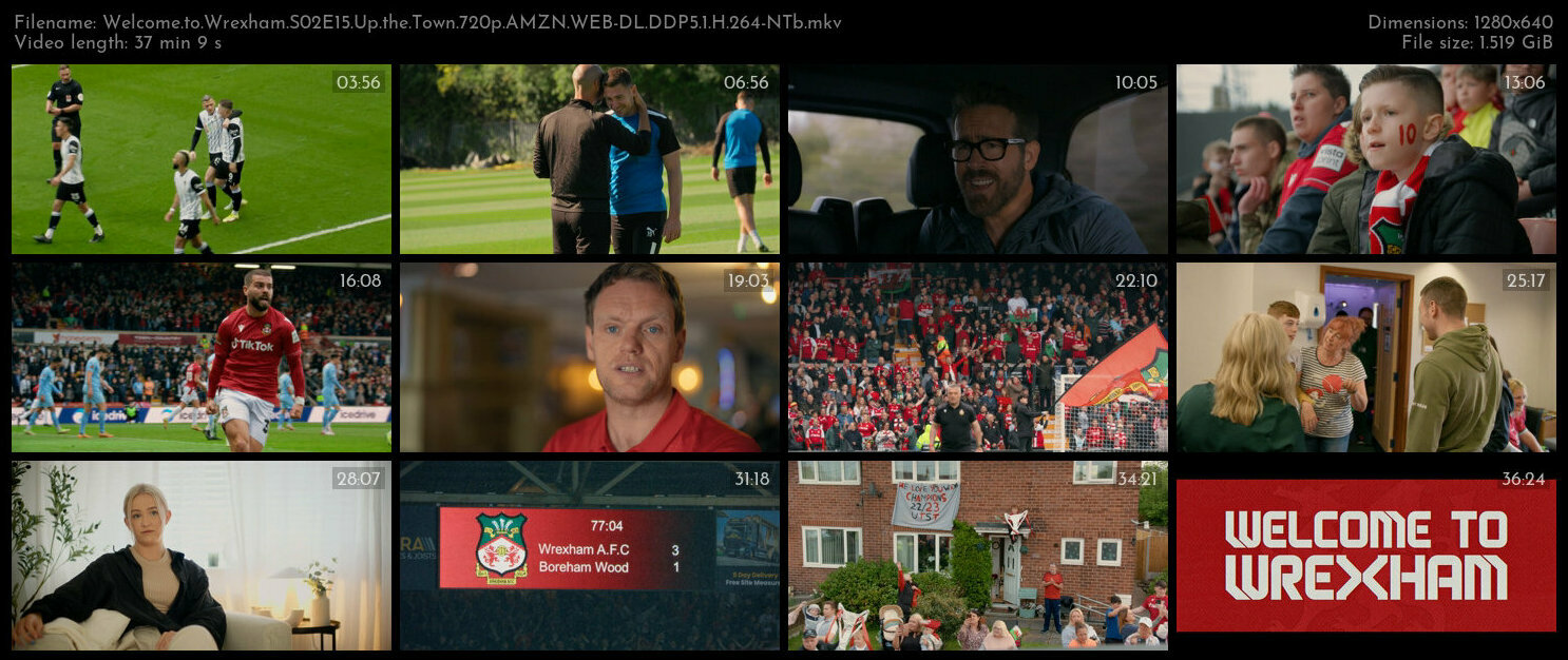 Welcome to Wrexham S02E15 Up the Town 720p AMZN WEB DL DDP5 1 H 264 NTb TGx