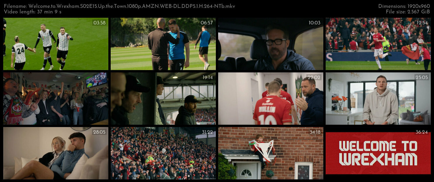 Welcome to Wrexham S02E15 Up the Town 1080p AMZN WEB DL DDP5 1 H 264 NTb TGx