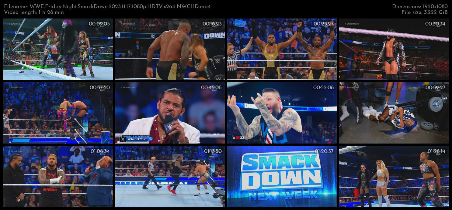 WWE Friday Night SmackDown 2023 11 17 1080p HDTV x264 NWCHD TGx