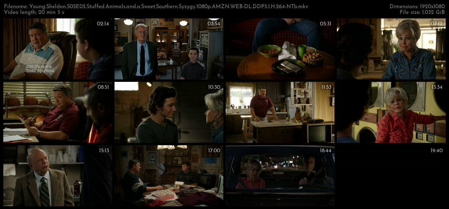 Young Sheldon S05E05 Stuffed Animals and a Sweet Southern Syzygy 1080p AMZN WEB DL DDP5 1 H 264 NTb