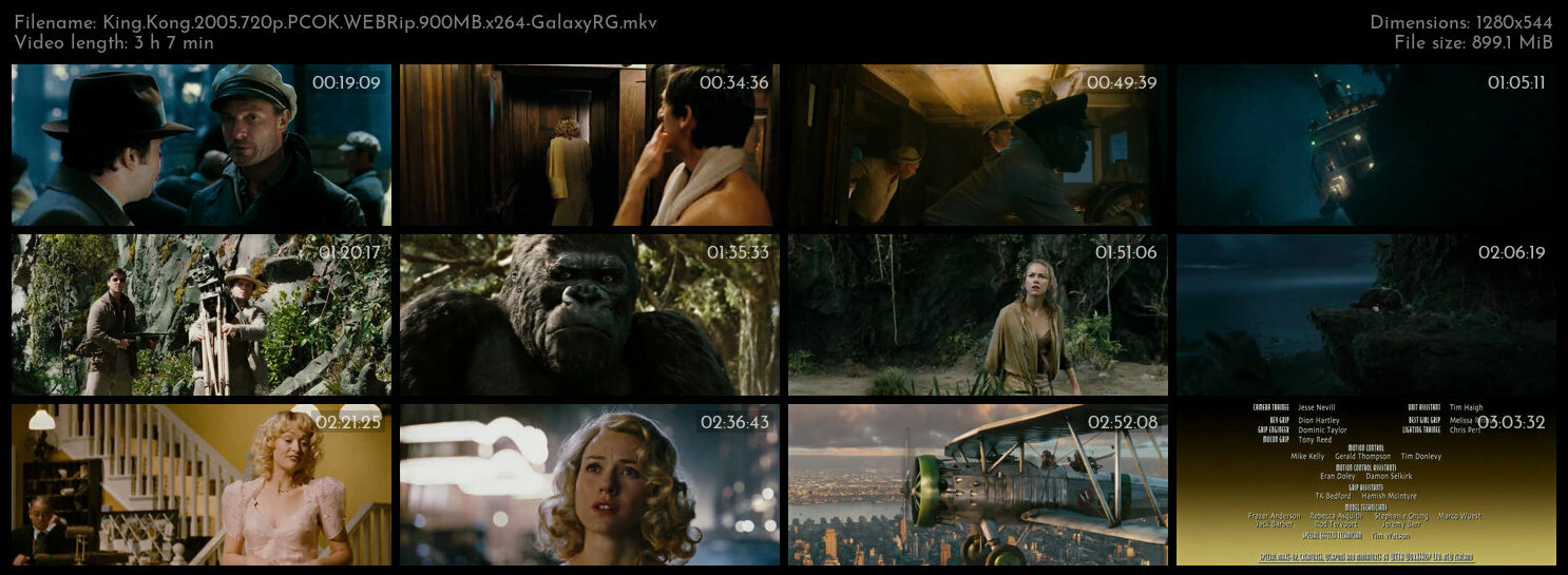 King Kong 2005 720p PCOK WEBRip 900MB x264 GalaxyRG