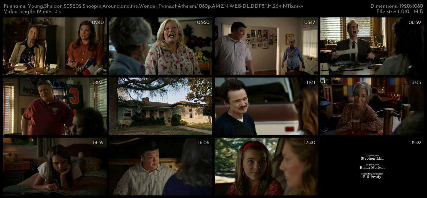 Young Sheldon S05E02 Snoopin Around and the Wonder Twins of Atheism 1080p AMZN WEB DL DDP5 1 H 264 N