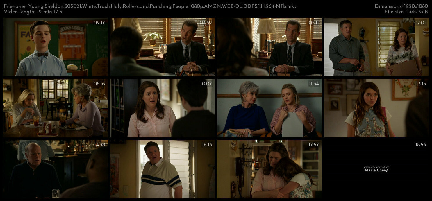 Young Sheldon S05E21 White Trash Holy Rollers and Punching People 1080p AMZN WEB DL DDP5 1 H 264 NTb