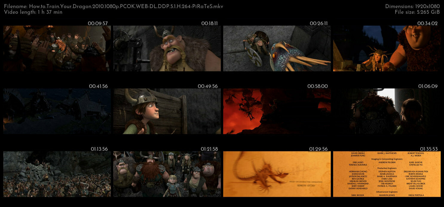 How to Train Your Dragon 2010 1080p PCOK WEB DL DDP 5 1 H 264 PiRaTeS TGx