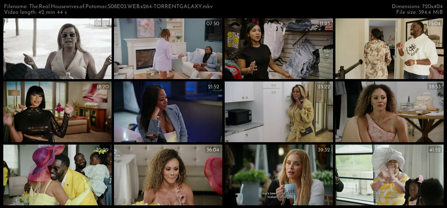 The Real Housewives of Potomac S08E03 WEB x264 TORRENTGALAXY