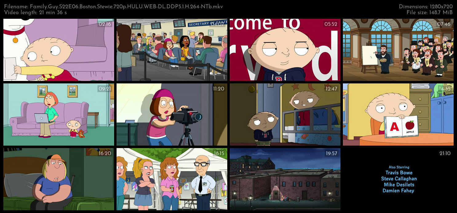 Family Guy S22E06 Boston Stewie 720p HULU WEB DL DDP5 1 H 264 NTb TGx