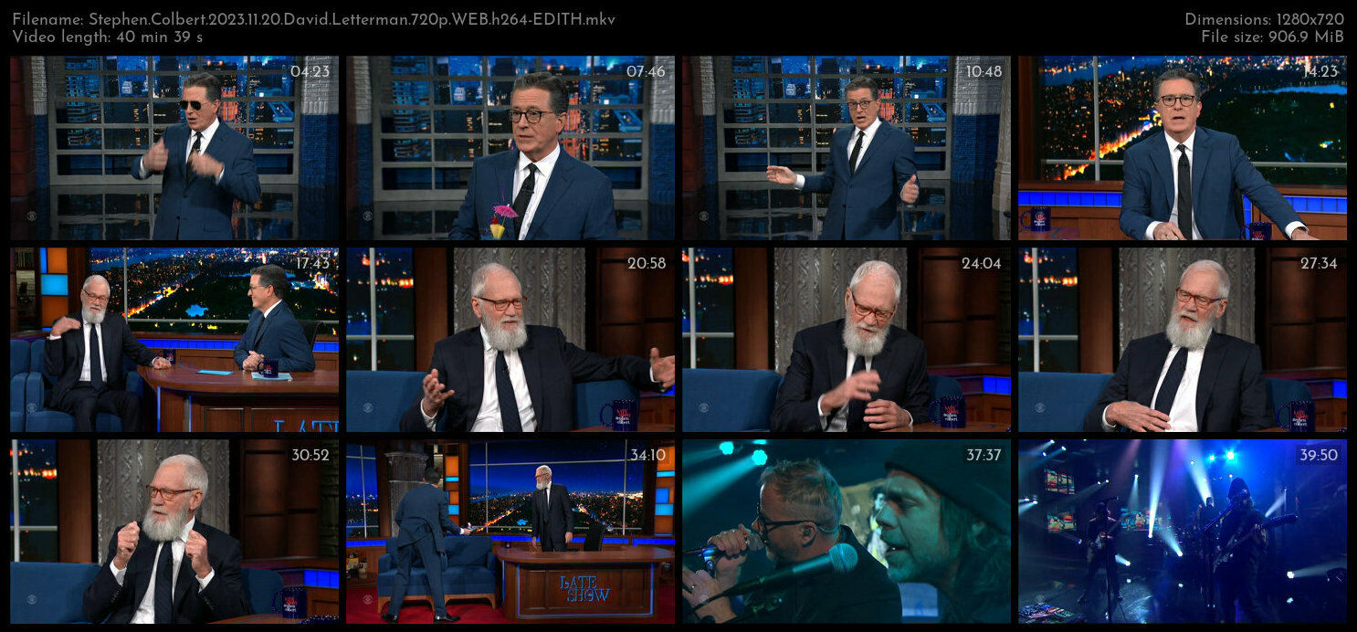 Stephen Colbert 2023 11 20 David Letterman 720p WEB h264 EDITH TGx