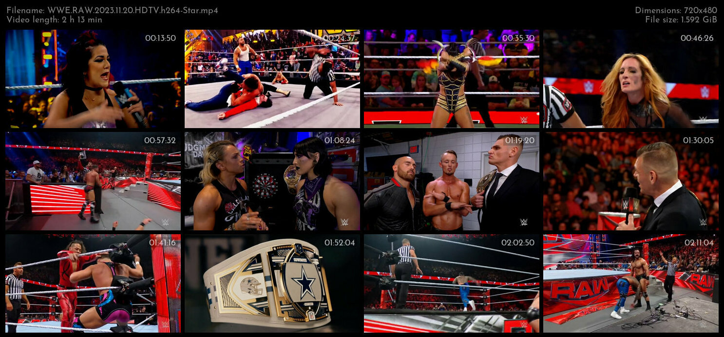 WWE RAW 2023 11 20 HDTV h264 Star TGx