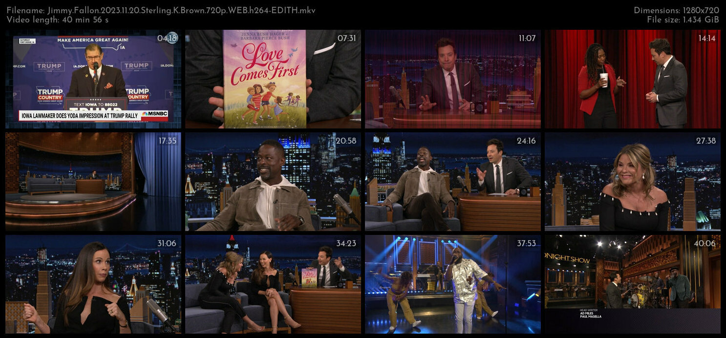 Jimmy Fallon 2023 11 20 Sterling K Brown 720p WEB h264 EDITH TGx