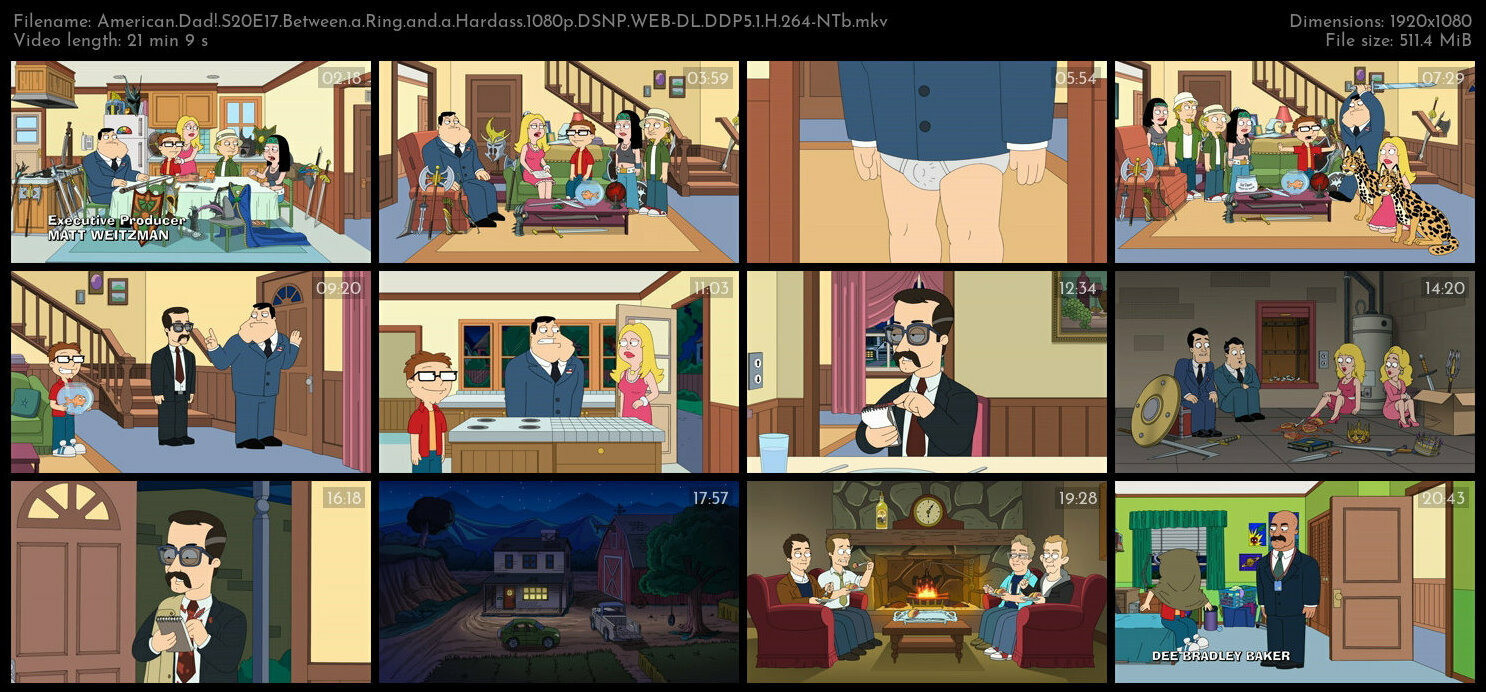 American Dad S20E17 Between a Ring and a Hardass 1080p DSNP WEB DL DDP5 1 H 264 NTb TGx