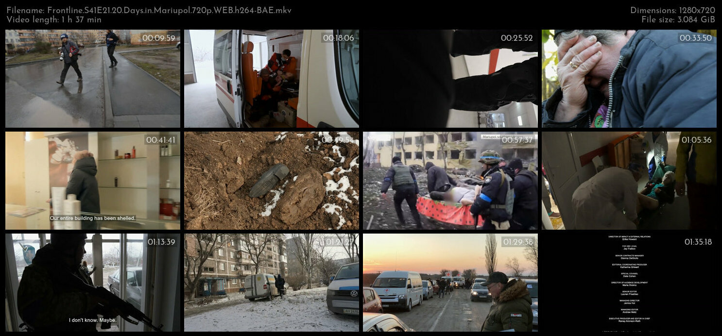 Frontline S41E21 20 Days in Mariupol 720p WEB h264 BAE TGx