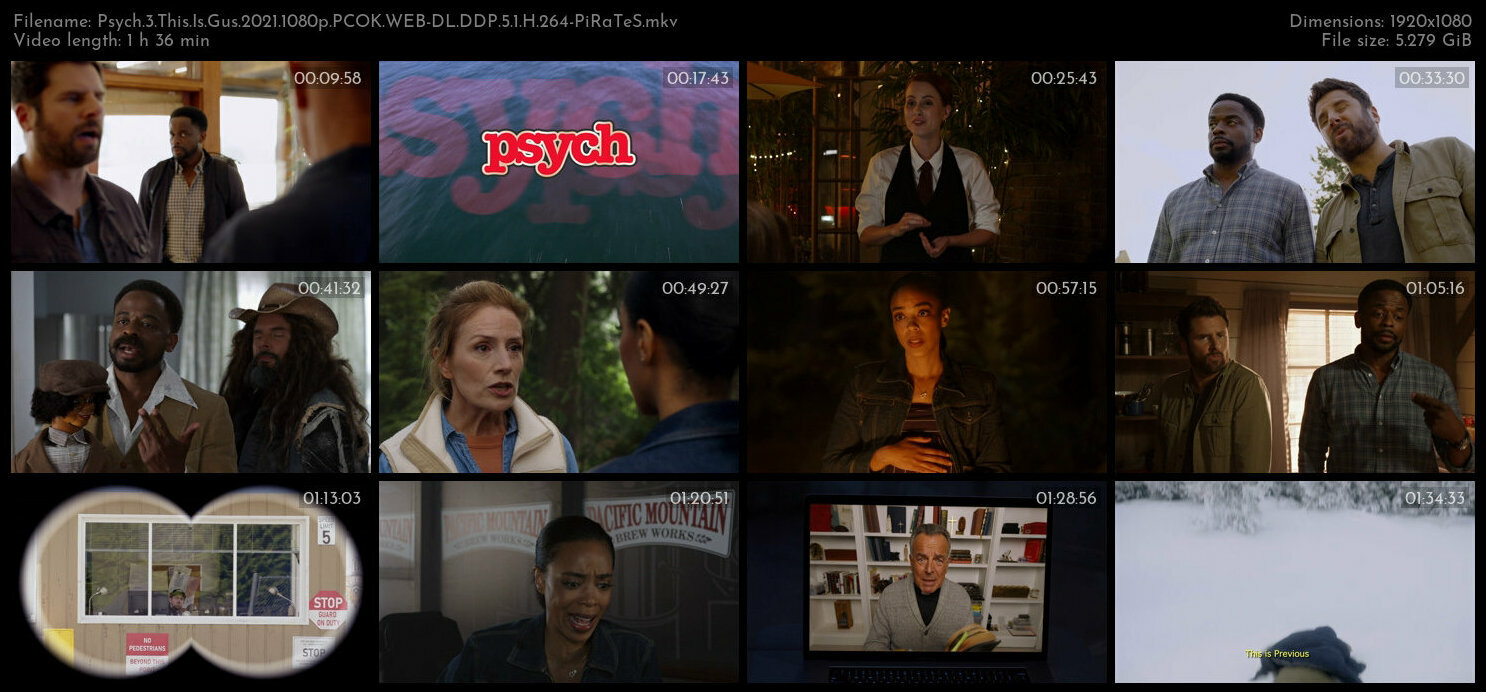 Psych 3 This Is Gus 2021 1080p PCOK WEB DL DDP 5 1 H 264 PiRaTeS TGx