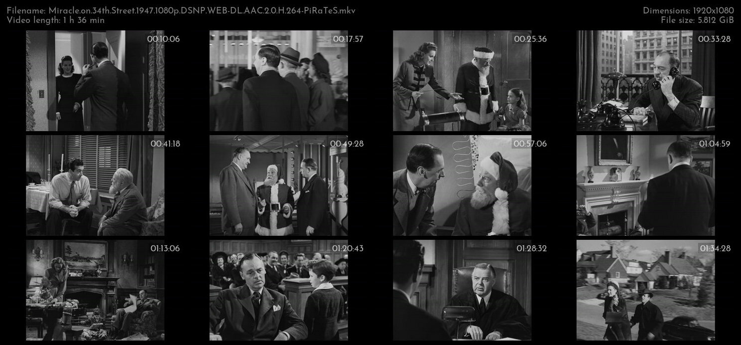 Miracle on 34th Street 1947 1080p DSNP WEB DL AAC 2 0 H 264 PiRaTeS TGx