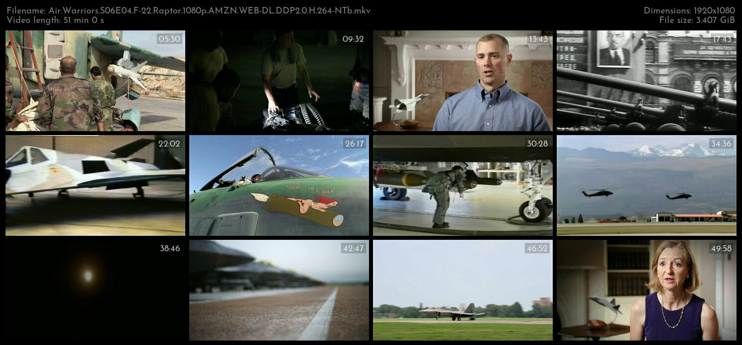 Air Warriors S06E04 F 22 Raptor 1080p AMZN WEB DL DDP2 0 H 264 NTb TGx