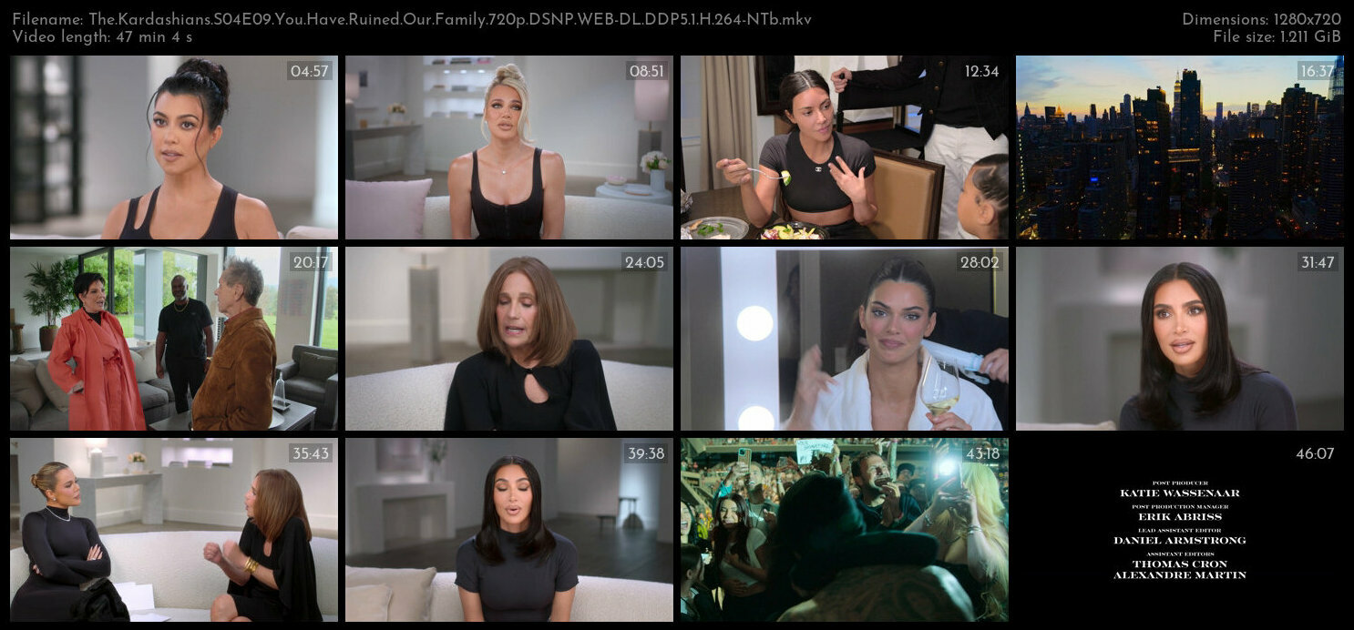 The Kardashians S04E09 You Have Ruined Our Family 720p DSNP WEB DL DDP5 1 H 264 NTb TGx